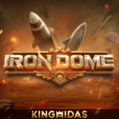 Iron Dome card game icon with a missile shield motif